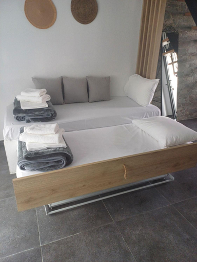 Bedroom 1, Alios Gaia - Seaside Apartments, Central Macedonia