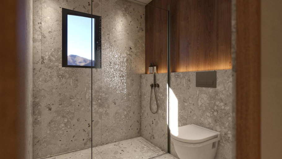 Bathroom 3, Dream Village, Crete