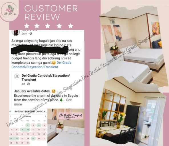 Bedroom 2, Baguio Transient Condo Unit 615 Near Burnham Park by DeiGratia, Baguio City