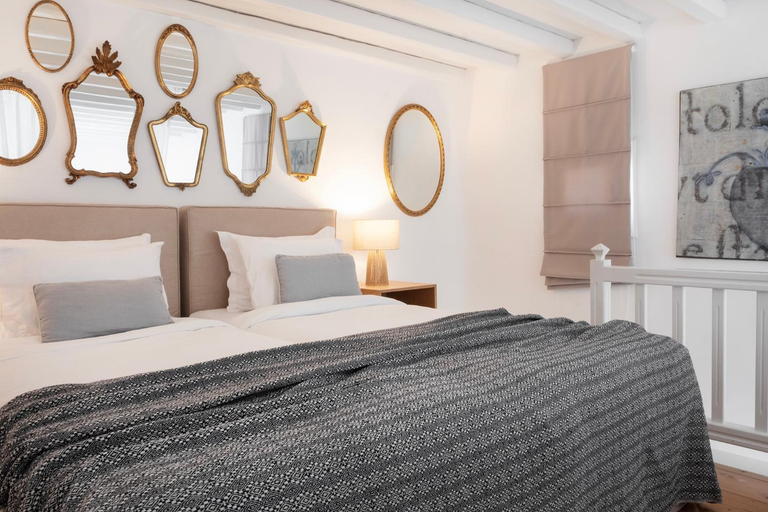 Bedroom 3, Mykonian Style w Shared Pool Houses & Nighttime Security Guard, South Aegean