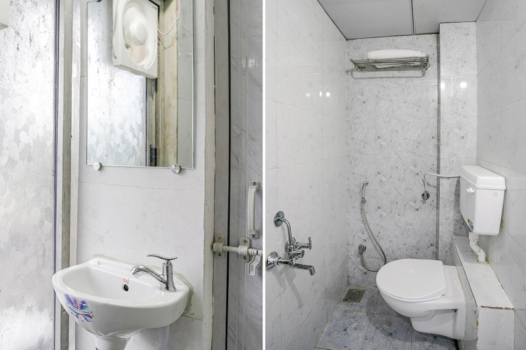 Bathroom 2, Hotel Silk, Surat