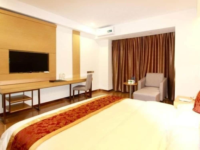 Bedroom, GreenTree Inn Jiaxing Xiuzhou District Wangjiangjin Town Hotel, Jiaxing