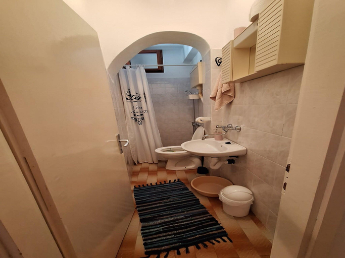 Bathroom, Apartments Dalmatin Zuljana - Studio Apartment 1, Ston