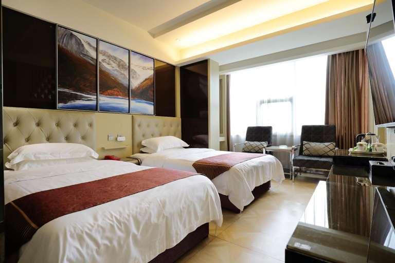 Bedroom 2, Jinshan Business Hotel (Kaide Plaza), Mianyang