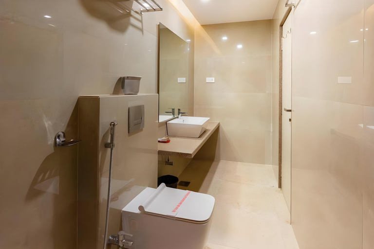 Bathroom, Hotel Silver oak Near Ambabai Temple Kolhapur, Kolhapur
