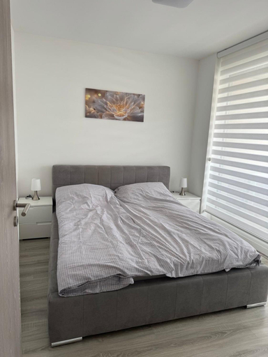 Bedroom, Bajcsy corner apartment, Debrecen