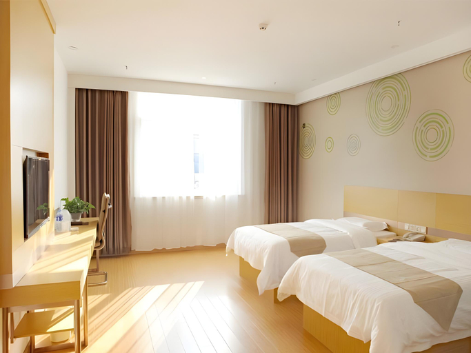 Bedroom 5, GreenTree Inn Baoding City Zhuozhou Railway Station Store, Baoding