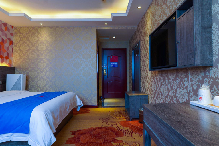 Bedroom 2, PAI Hotel·Luoyang Dingding Bei Road Hongjin Logistics International Peony Garden, Luoyang