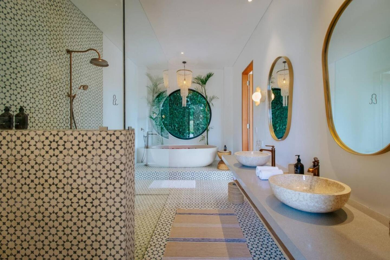 Bathroom, New Mediterranean 5 Bed, Chef, Daily B'Fast, Badung