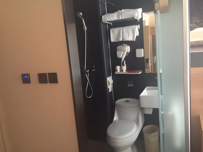 Bathroom, Thank Inn Plus Hotel Hebei Langfang Art Avenue Danfeng Park Exhibition, Langfang