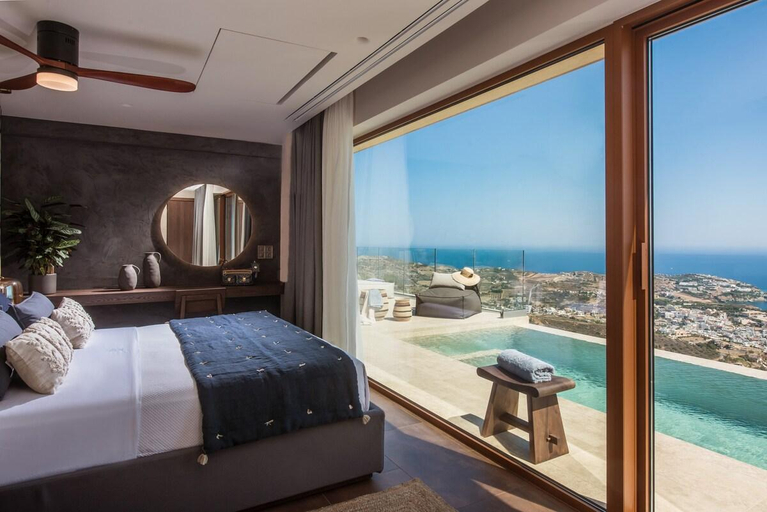 Bedroom 3, Villa Ouranos - Where the World Unfolds Before You, Crete