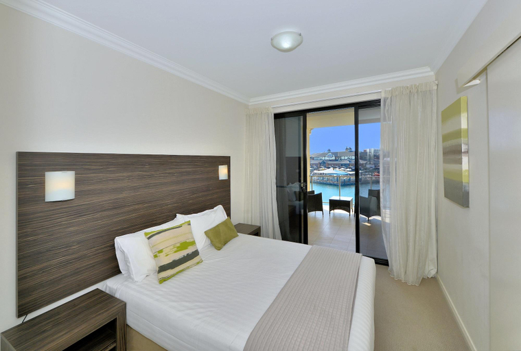Bedroom 1, Dolphin Quay Apartments., Mandurah