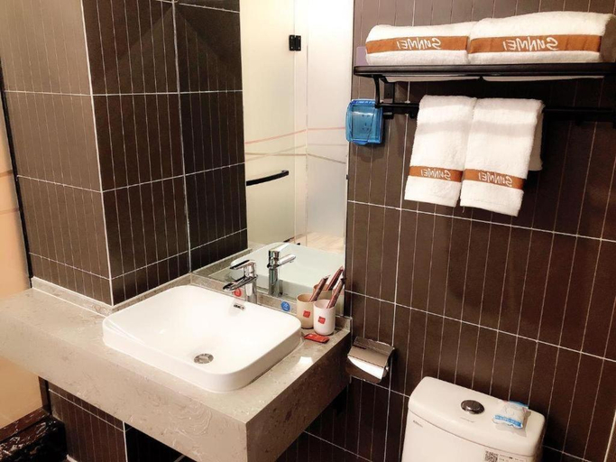 Bathroom, Thank Inn Hotel Inner Mongolia Baotou Donghe Haode Trade Plaza, Baotou