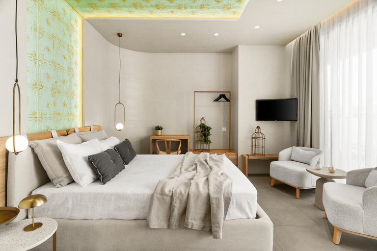 Bedroom, ACRON 12 penthouse Acropolis suites, Attica