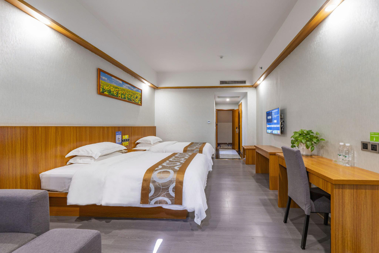 Bedroom 2, GreenTree Alliance Hotel Cenxi Guangnan Road, Wuzhou