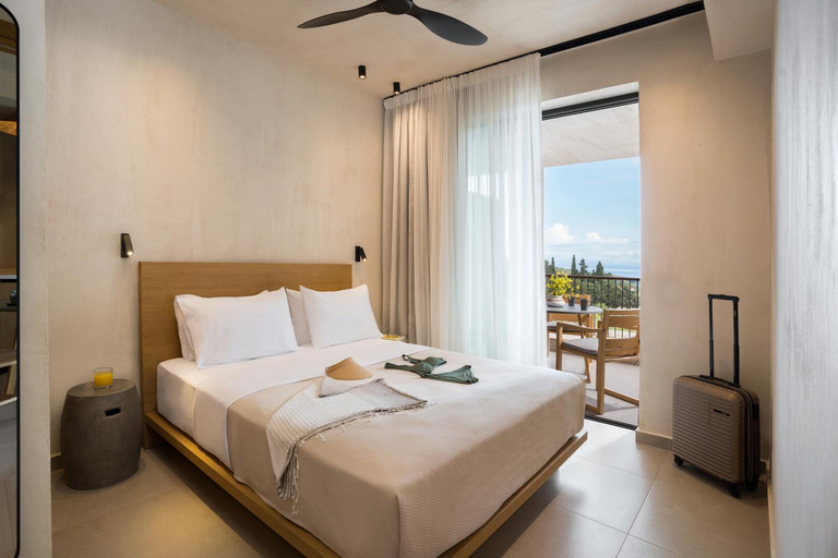 Bedroom 3, Pnoes Luxury Suites, Central Macedonia