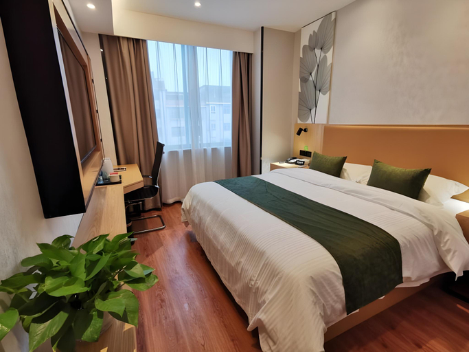 Bedroom 2, GreenTree Inn Express Fuzhou Le'an County Government Sijiu Square, Fuzhou
