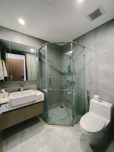 Bathroom 2, Grey Room★1BR FL12th★Ruby★Vinhomes Ocean Park, Gia Lâm