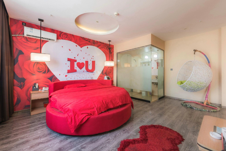 Bedroom 2, Thank Inn Plus Hotel Hebei Baoding Lixian County Liwu Street, Baoding