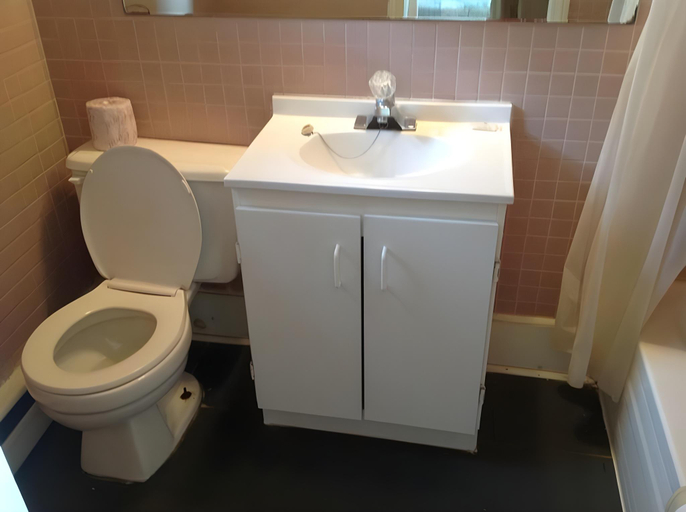 Bathroom 3, Davidson Motel, Brant
