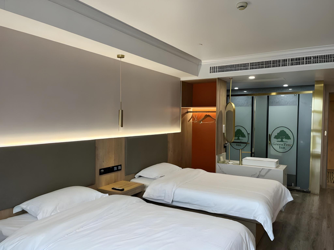 Bedroom 2, GreenTree Inn Yancheng West Passenger Terminal Damagou Eco-park, Yancheng