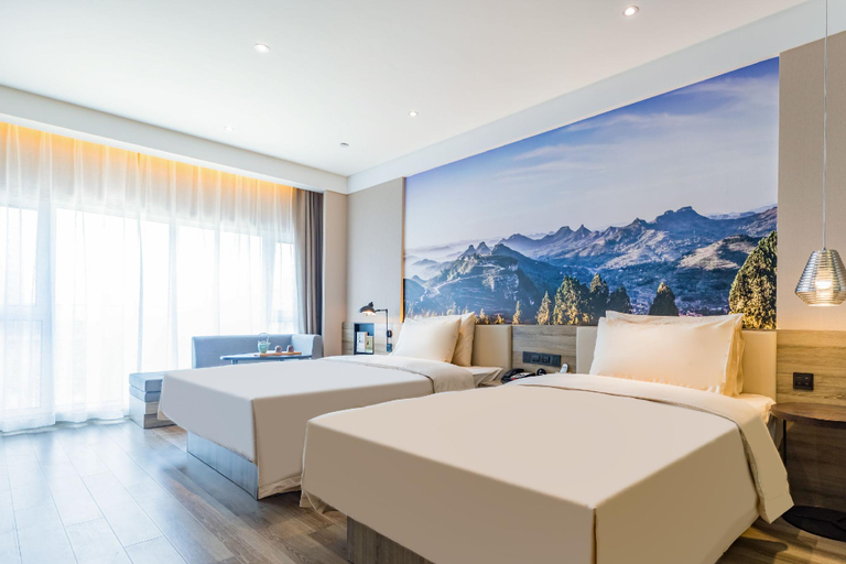 Bedroom 2, Atour Hotel Linyi High-Speed Railway Station Yimeng Bei Road, Linyi