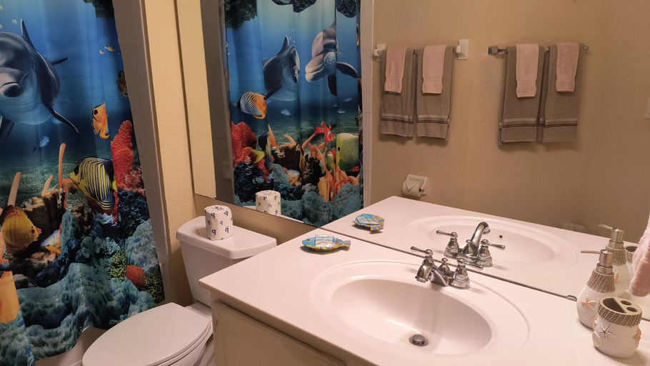 Bathroom 5, Executive 3 Bedroom Villa at Universal,Convention Center, Vista Cay, Orange