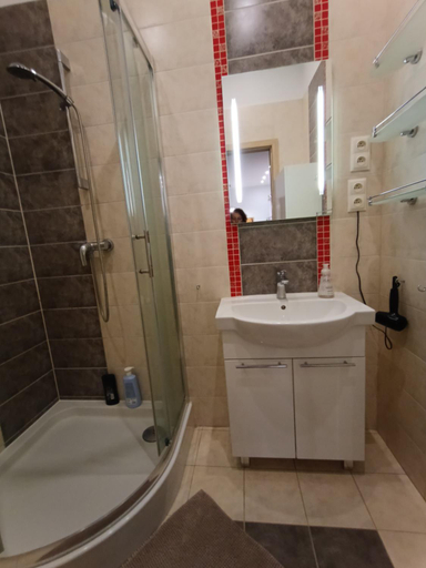 Bathroom 2, Hostel Premium centum, dostep na kod, Łódź