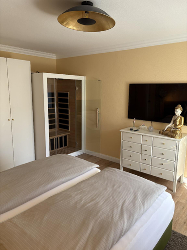 Bedroom 2, das CHRISTO – Ferienwohnungen im Herzen der Kneippstadt, Unterallgäu
