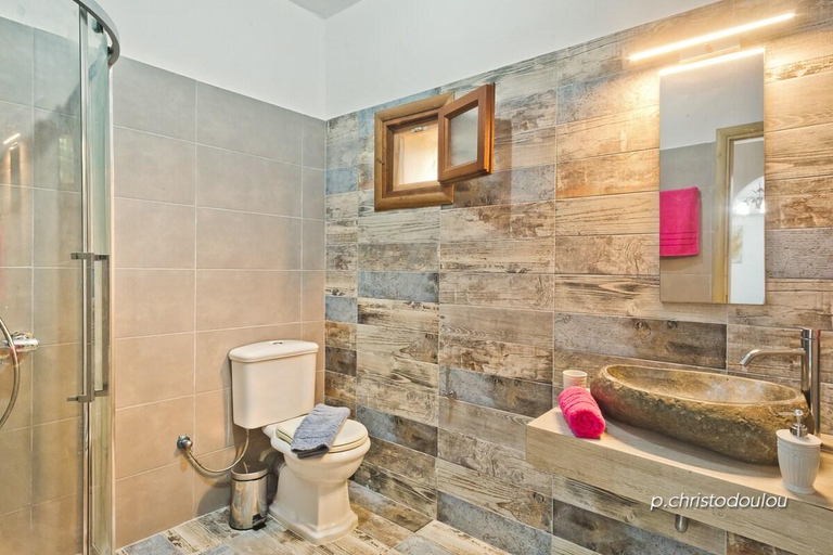 Bathroom, Magic View Villa in Karpathos, South Aegean