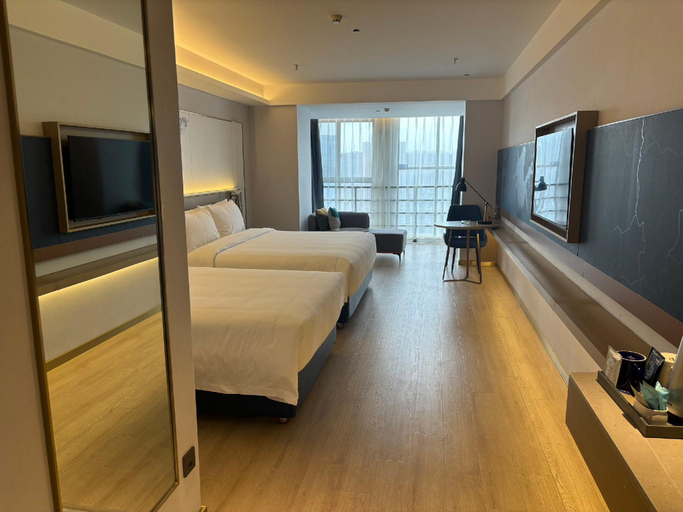 Bedroom 2, Kyriad Marvelous Hotel Jiujiang Kuailecheng, Jiujiang