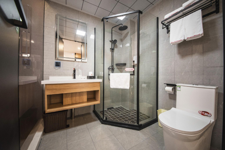 Bathroom 3, Shell Hotel Anqing Renmin Road Shihua The First Middle School, Anqing