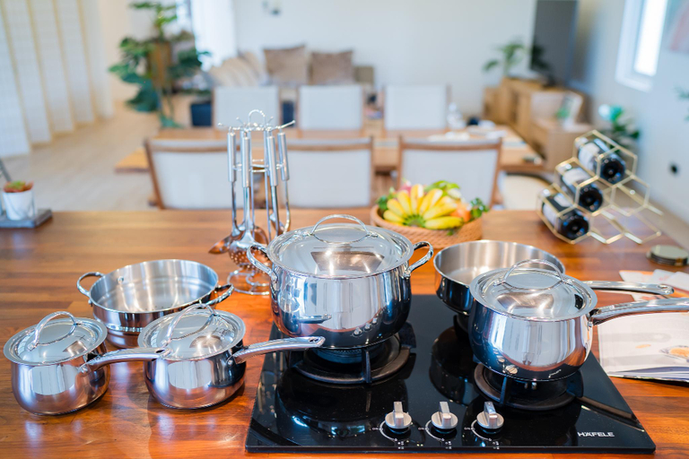 Kitchen 2, Kira Japandi Escape with Sauna & Rooftop cinema, Hua Hin