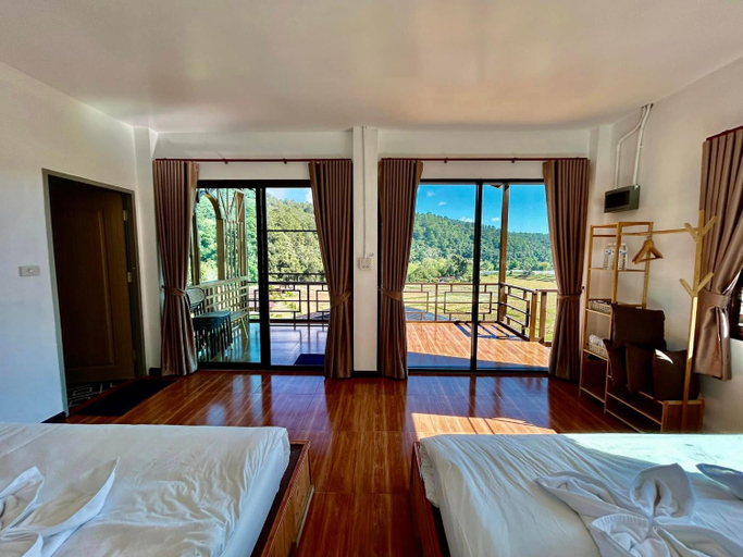 Bedroom 2, Mae Klang Luang Villa แม่กลางหลวงวิลล่า, Chom Thong