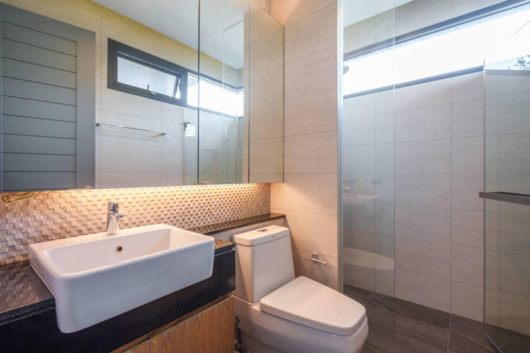 Bathroom 5, MonochromeDesignerPool Villa, Wattana