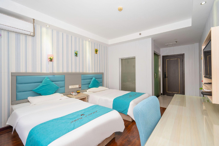 Bedroom 2, Yixuan Anlai Hotel (Macheng Plaza), Huanggang