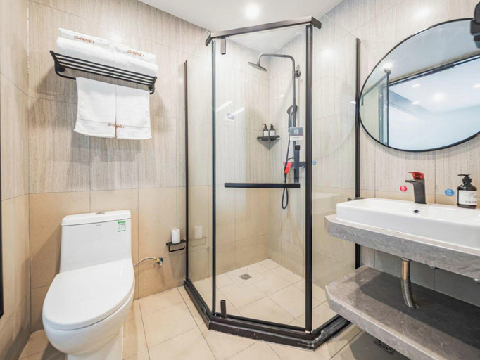 Bathroom 3, Thank Hotel Shaanxi Yulin Yuyang District Railway Station, Yulin