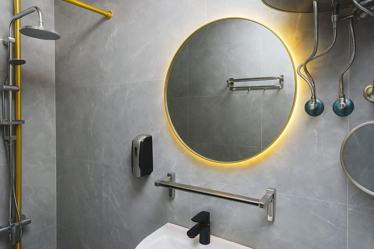 Bathroom 4, Chalet - Port Said Tourist Resort #1, Al-Manasrah