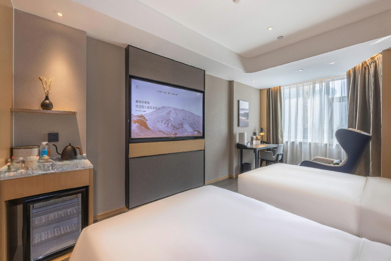 Bedroom 2, Atour Hotel Lanzhou Global Center Minzhu East Road, Lanzhou
