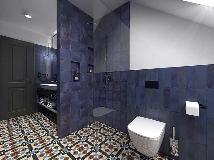 Bathroom 4, Hotel Alwyn, Praha 7