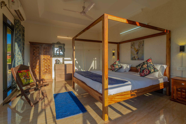 Bedroom 3, Serenity Hills by StayVista - 6BHK Villa with Viewing Deck & EV Station, Satara