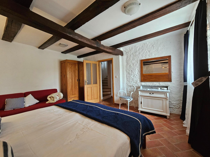 Bedroom 3, Stone House in Dobrec with Sea Views, Opatija/Veprinac