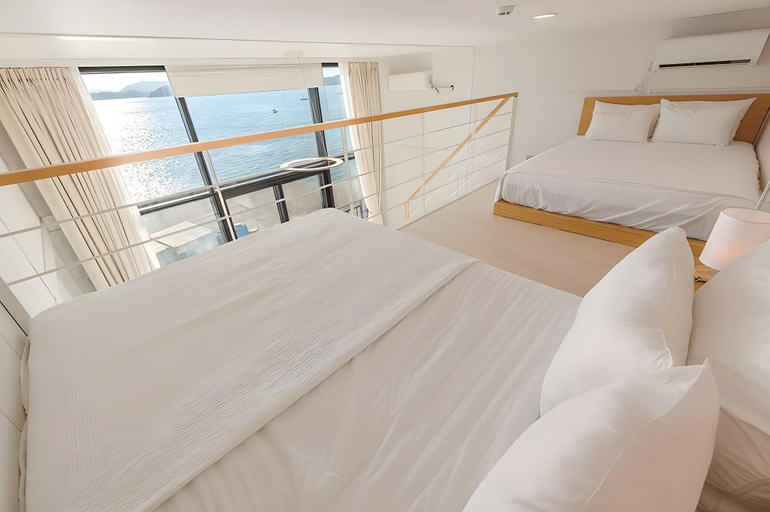 Bedroom, Yeosu Aramer Spa Pension, Yeosu