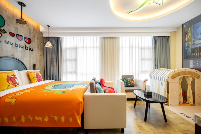 Bedroom 2, MEHOOD Hotel Changzhou Dinosaur Park Flagship, Changzhou