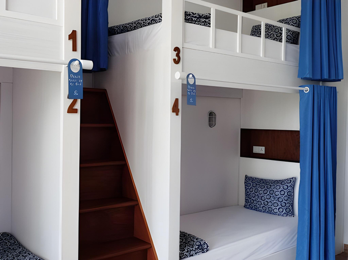 Bedroom 2, Dip & Doze Boutique Hostel, Badung