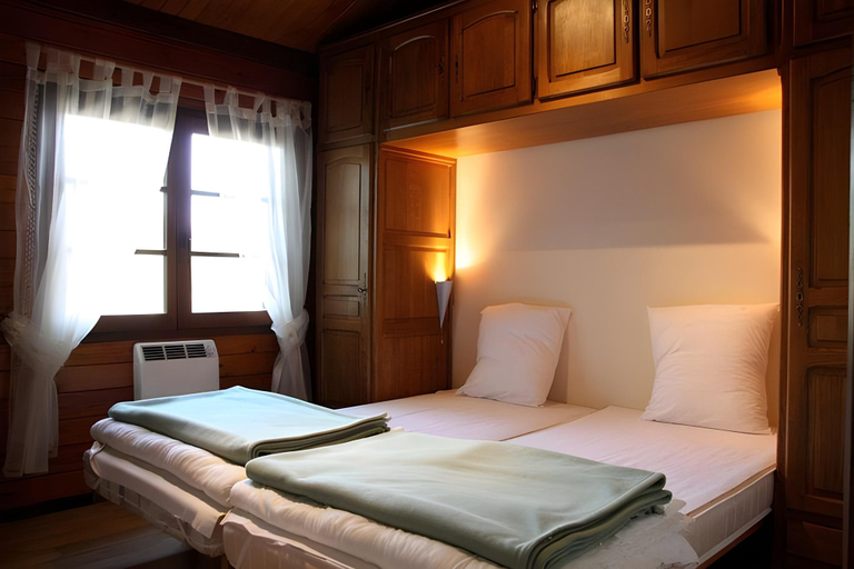 Bedroom 2, Longfaye Chalet with Sauna, Liège