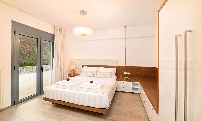 Bedroom 2, Mistral Suite Heated Pool, Crete