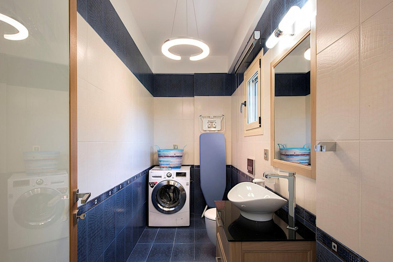 Bathroom 3, Contemporary Corfu Retreat 3 Bedrooms Villa Girasole Artful Decor, Ionian Islands