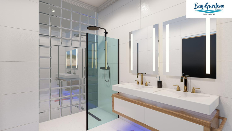 Bathroom, Sapphire Sands by Bay Gardens Resorts
