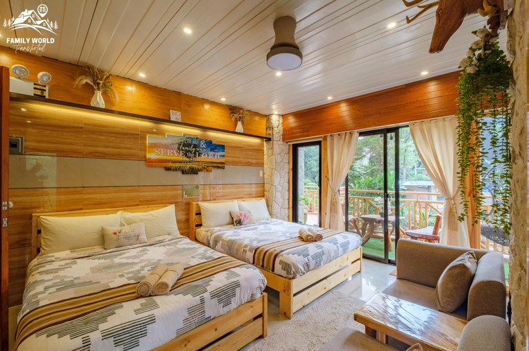Bedroom 2, Family World Transhotel: Jemimah & Abraham (2BR), Baguio City